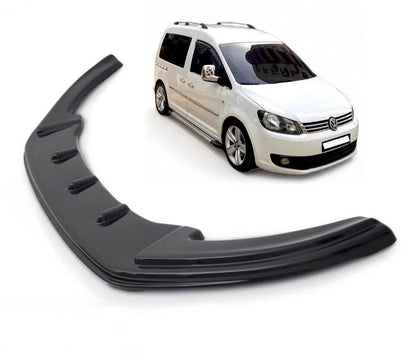 Lower Front Gloss Black ABS Splitter Bumper Lip For VW CADDY MK3 2010-2014
