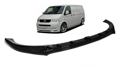 Lower Front Gloss Black ABS Splitter Bumper Lip For VW T5 TRANSPORTER&CARAVELLE