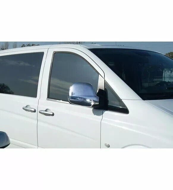 Chrome Wing Mirror Cover 2pcs For Mercedes VITO W639 2003-2009[LEFT HAND DRIVE]