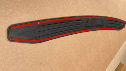 Universal Fit Rear Bumper Protector Scratch Guard Matte Black ABS