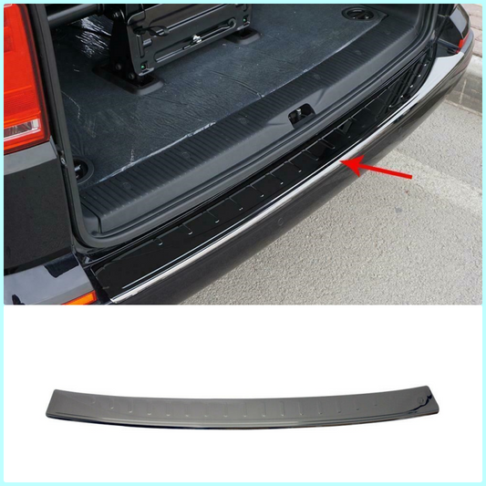 Dark Chrome Rear Bumper Protector For VW T6 TRANSPORTER  CARAVELLE 2015-2021