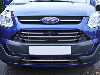 Chrome Front Grille Trim Covers 5Pcs For Ford Transit Custom Tourneo 2012-2017