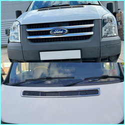 Chrome Bonnet Ventilation&Front Grill For Ford TRANSIT MK7 2006-2013[3Pieces]