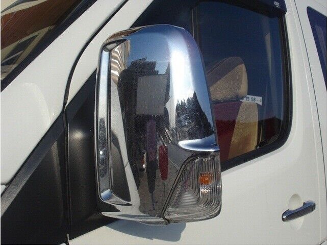 Chrome Door Wing Mirror Covers 2pcs S. Steel For SPRINTER W906/CRAFTER 2006-17