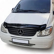 Sun Visor and Bug Guard Solid Black Acrylic For MERCEDES BENZ VITO W639 2003-14