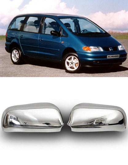 Chrome Mirror Covers 2pcsS. Steel For Seat Alhambra, Octavia A4, Sharan