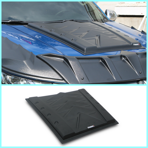 DRAGON MODEL ABS Black Bonnet Scoop Hood Vent Cover For MITSUBISHI L200 2019-23