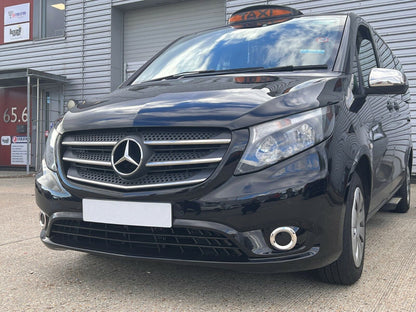 Chrome Fog Lamp Rim Cover 2Pcs For M.Benz Vito W447 /Vito Taxi W447  2014-2023