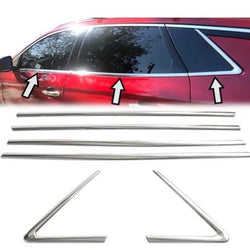 Chrome Windows Frame Trim 4Dr 6Pcs S.Steel For VAUXHALL GRANDLAND X 2017-2023