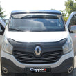 Sun Visor and Bug Guard Solid Black Acrylic For RENAULT TRAFIC X82 2014-2022