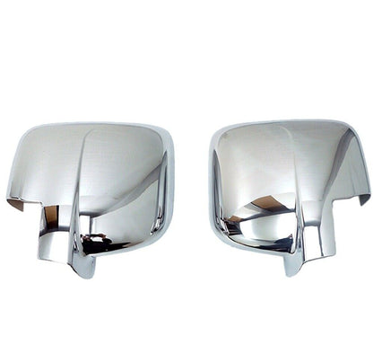 Chrome Wing Mirror Cover Caps 2Pcs Abs Plastic For VIVARO/TRAFIC/TALENTO/NV300