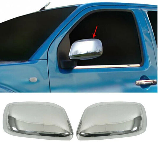 Chrome Door Wing Mirror Covers 2Pcs For Nissan Navara D40/Pathfinder R51 2006-15