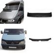 Sun Visor and Bug Guard Solid Black Acrylic For M. Sprinter W901-903 1998-2006