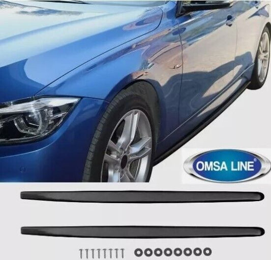 Side Panel Cover Skirt Black Acrylic 2pcs FOR BMW 3 & 4 Series F30 F32 2011-2018