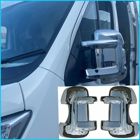 CHROME WING MIRROR COVER ABS FOR FIAT DUCATO/CITROEN RELAY/PEUGEOT BOXER 2006-24