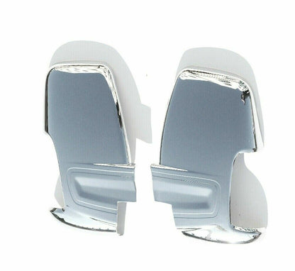 Abs Chrome Door Wing Mirror Covers 2 Pieces For Ford Transit MK8 2014-2023