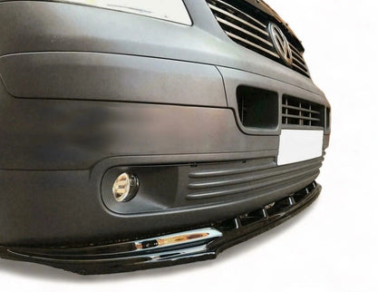 Lower Front Gloss Black ABS Splitter Bumper Lip For VW T5 TRANSPORTER&CARAVELLE