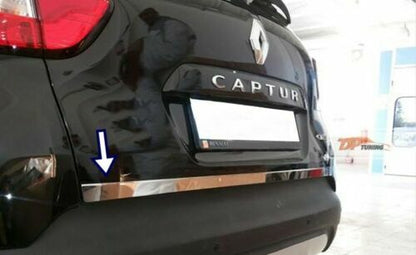 Chrome Rear Trunk Tailgate Lid Molding Trim S.Steel For R. Captur 2013-2019