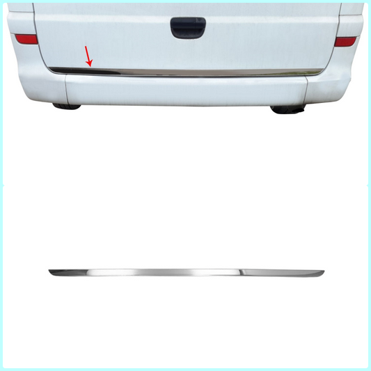 Chrome Rear Trunk Tailgate Lid Molding Trim Steel For Mercedes Vito W639 2003-14