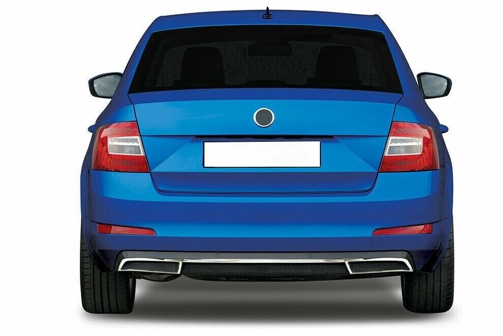 Rear Bumper Streamer& Exhaust Deflector Frame For Skoda Octavia MK3 A7 2013-2017