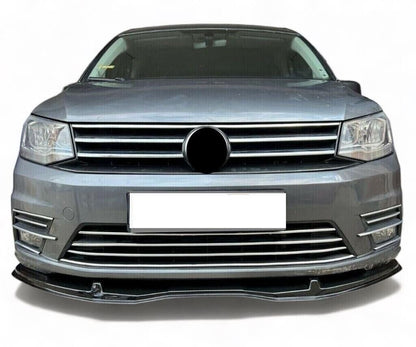 Lower Front Gloss Black ABS Splitter Bumper Lip For CADDY MK4 2015-2020