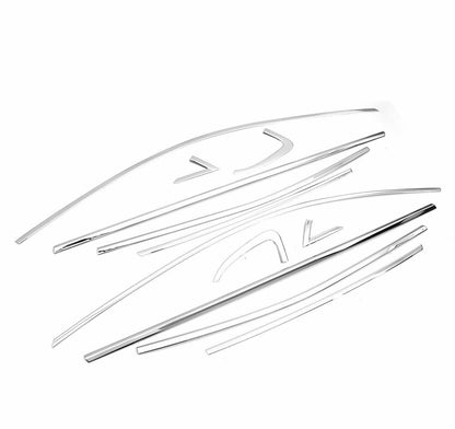 Chrome Windows Frame Trim Strips 12pcs S.Steel For R. Clio V 2019-2023