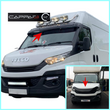 Sun Visor and Bug Guard Solid Black Acrylic For IVECO DAILY 2014-2018