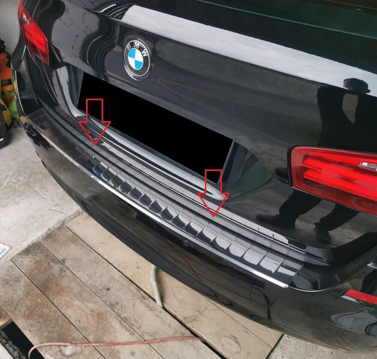 Chrome Rear Bumper Protector Stainless Steel For BMW 5ER F11 TOURING 2010-2017