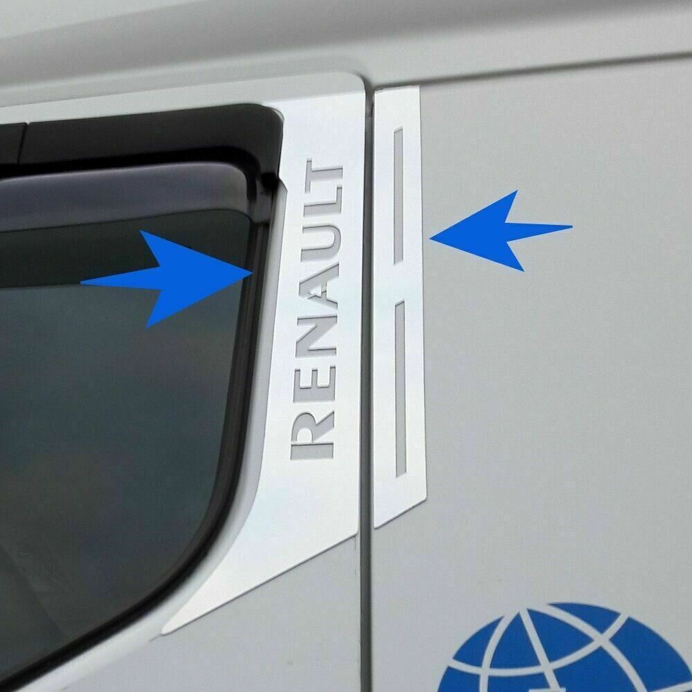 R. Premium Truck Chrome Door Post Pillar 2Door 4Pcs S.Steel