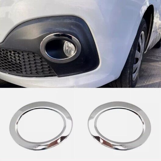 Chrome Fog Light Covers 2pcs Stainless Steel For Renault Trafic X82 2014-2023