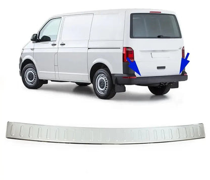 Chrome Rear Bumper Protector S.Steel For VW T6/T6.1 TRANSPORTER 2015-2021