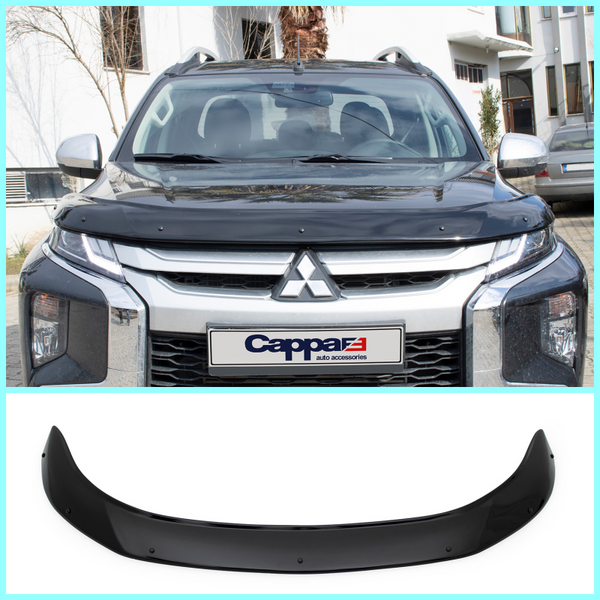 BONNET WIND STONE DEFLECTOR PROTECTOR FOR MITSUBISHI TRITON L200 2019-2023