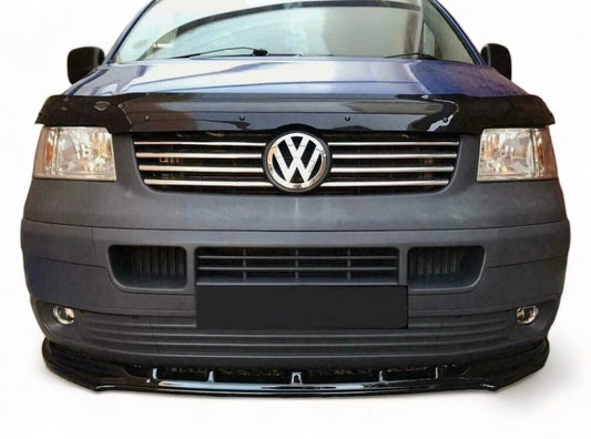 Lower Front Gloss Black ABS Splitter Bumper Lip For VW T5 TRANSPORTER&CARAVELLE