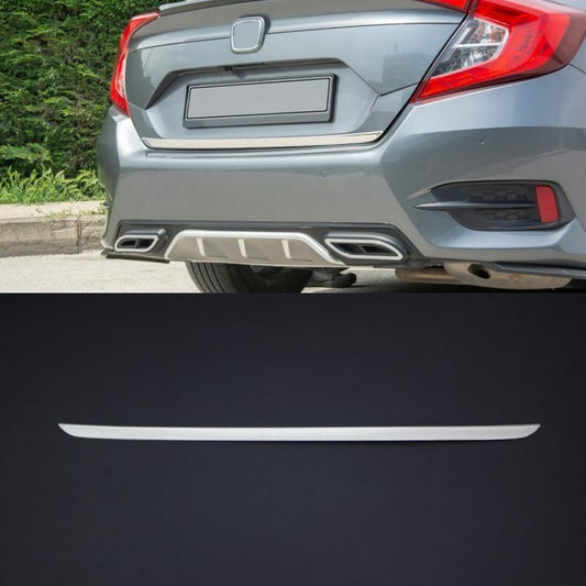 Chrome Rear Trunk Tailgate Lid Molding Trim S.Steel Fits Honda Civic FC5 2016-21