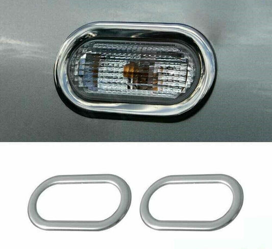 Chrome Side Turn Signal Light Frame Trim Cover 2Pcs (FITS please check the ad)