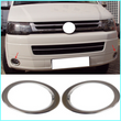 Chrome Fog Light Frame 2Pcs For VW T5.1 TRANSPORTER CARAVELLE MULTIVAN 2O10-2014