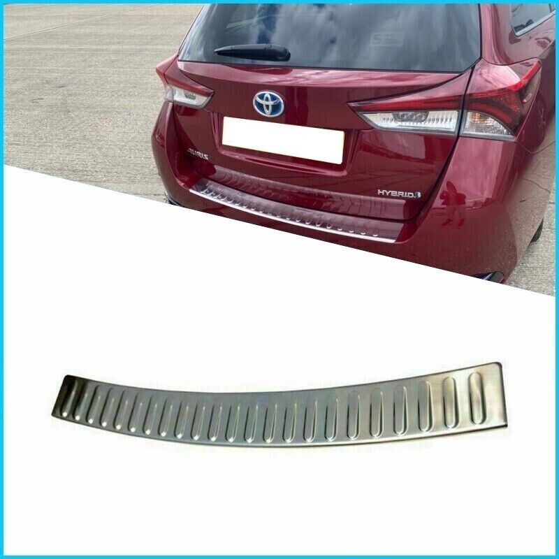 Chrome Rear Bumper Protector Scratch Guard FIT Toyota Auris Touring Sports 14-18