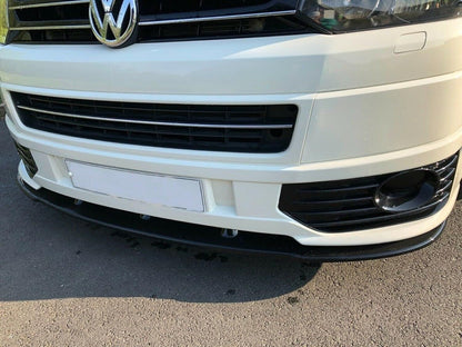 Lower Front Splitter Bumper Lip Black For VW TRANSPORTER T5.1 SPORTLINE 2010-14