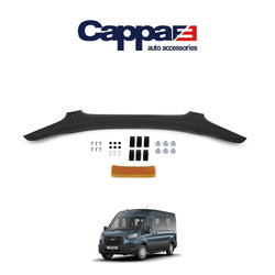 Sun Visor and Bug Guard Solid Black Acrylic For FORD TRANSIT MK8 2019-2023