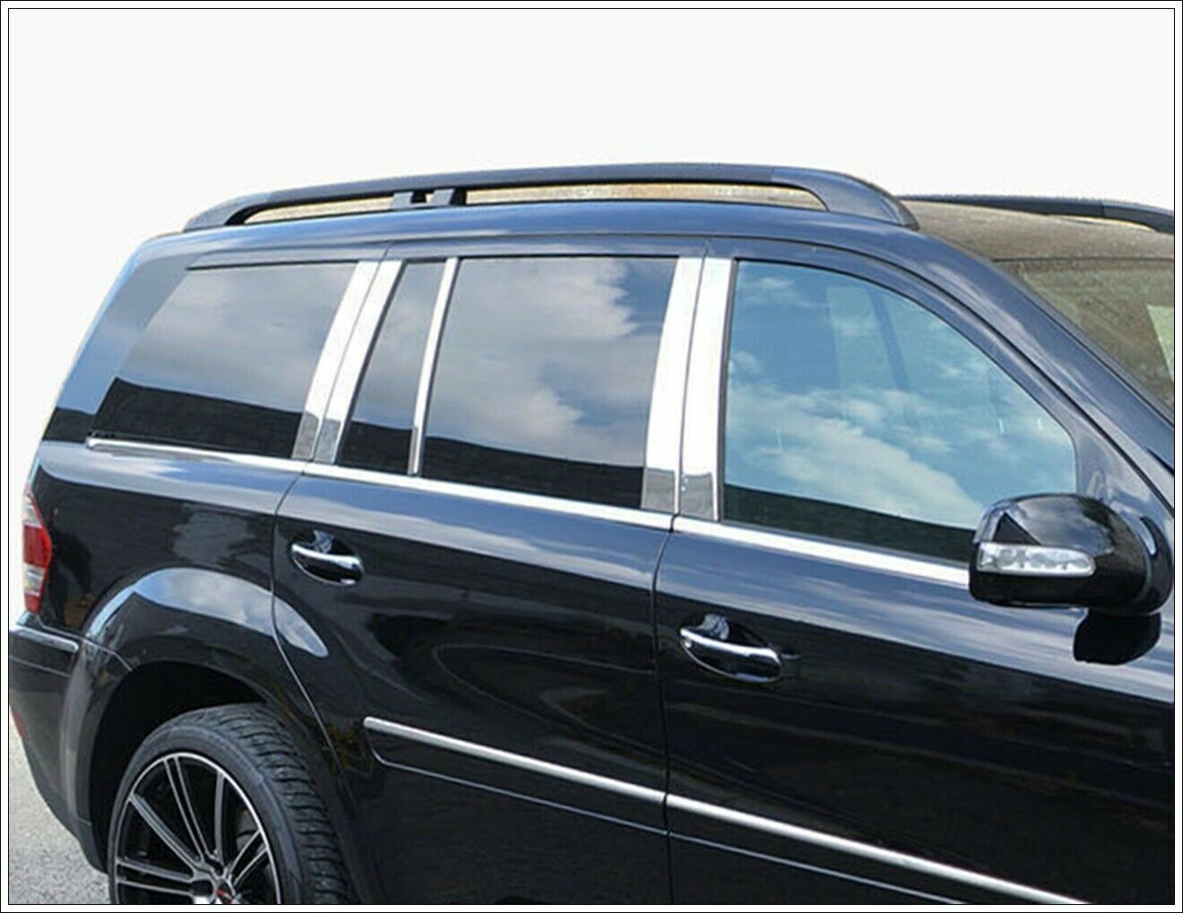 Chrome Windows Frame Trim Strips 6pcs For Mercedes GL 320 350 450 500 550