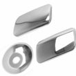 Chrome Door Handle Cover 2Dr 3pieces S.STEEL For Ford TRANSIT MK6 MK7 2000-2013