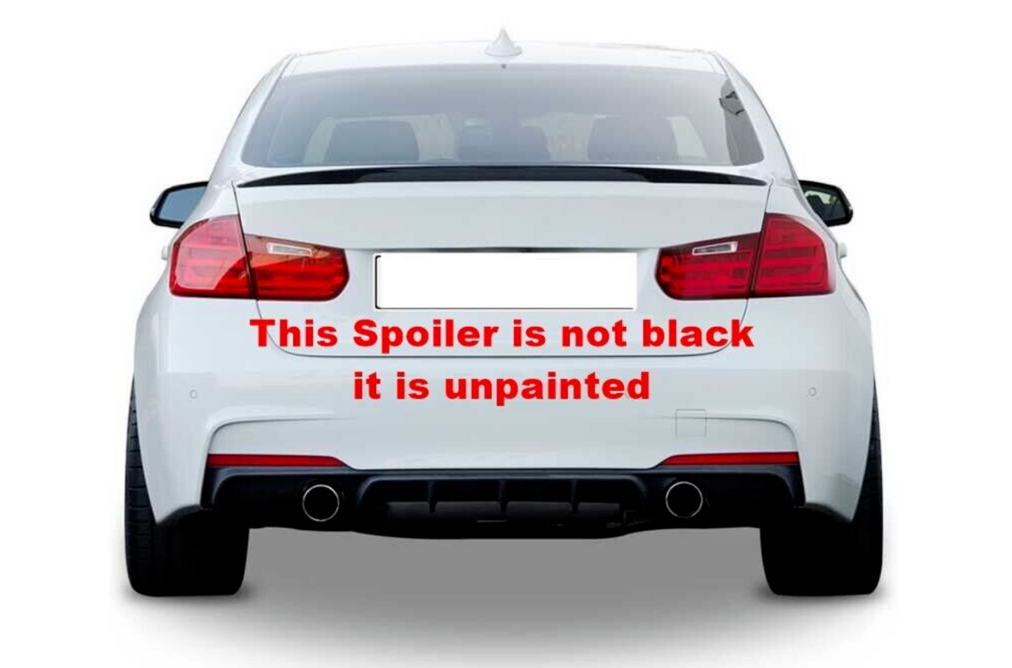 Tailgate Trunk Boot Spoiler FITS BMW 3 Series F30 2012-2018 (UNPAINTED)