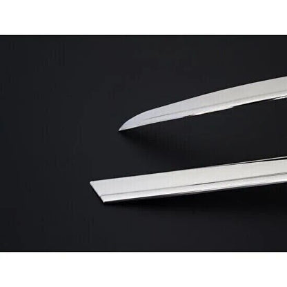 Chrome Front Head Light Upper Trims 3pcs S.Steel FOR VW Passat B8 B8.5 2014-2023