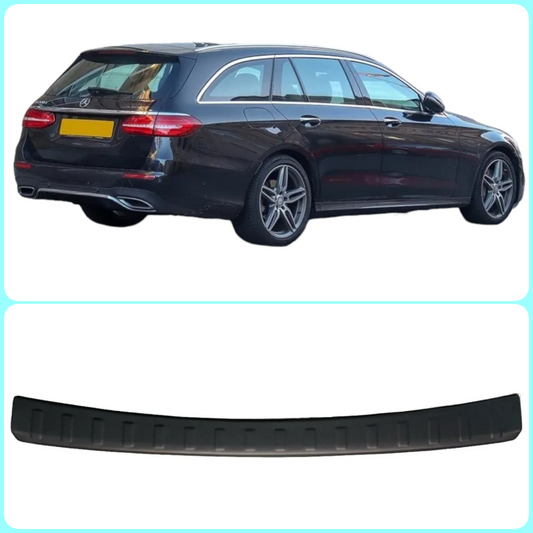 Rear Bumper Protector Black ABS For Mercedes E Class W213 Estate 2016-2023