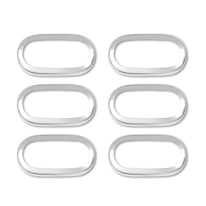 Chrome Side Lamp Reflector Trim Cover 6Pcs S.Steel For M.Sprinter W907 2018-24