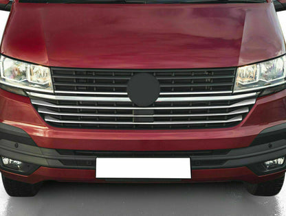 Chrome Lower Radiator Grille Trim 3pcs S.Steel For VW T6.1 Transporter 2019-2021