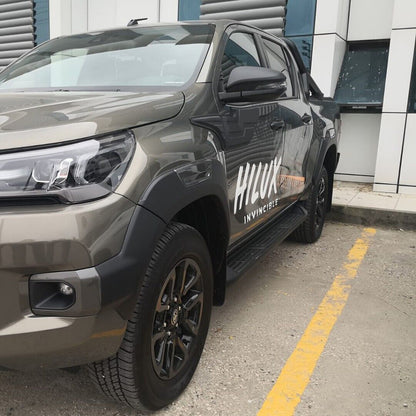 Side Cladding Kits Upper Moulding 4 Pcs Black ABS FOR Toyota Hilux 2020-2023