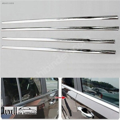 Chrome Windows Frame Trim Strips 6pcs For VW Touareg 2002-2010