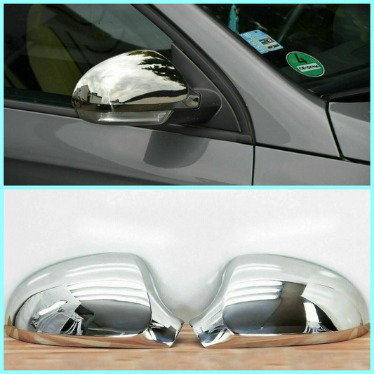 Chrome Door Wing Mirror Covers 2Pcs For VW Passat 3C B6 Saloon ESTATE 2005-2012