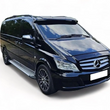 Sun Visor and Bug Guard Solid Black Acrylic For MERCEDES BENZ VITO W639 2003-14